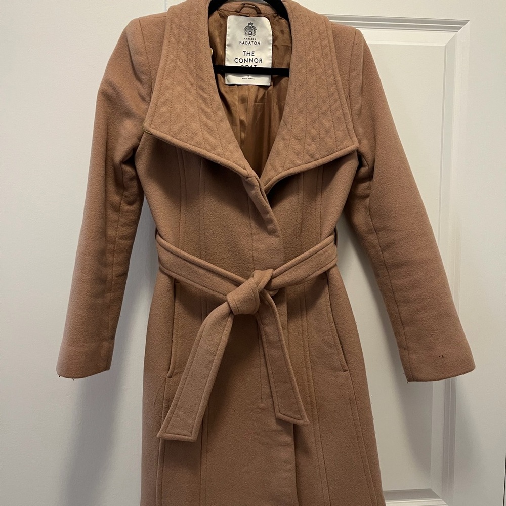 Babaton Camel Connor Coat